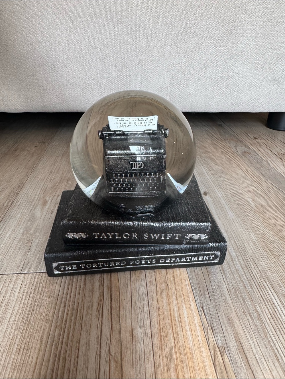 Taylor Swift The Tortured Poets Department Snow Globe